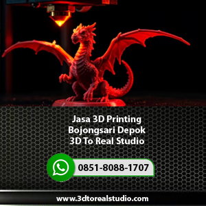 Jasa 3D Printing Bojongsari Depok | 3D To Real Studio