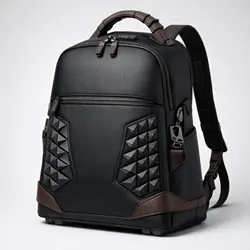 Tas Custom Premium Kulit dengan Aksen 3D Printing