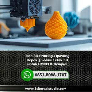 Jasa 3D Printing Cipayung Depok | Solusi Cetak 3D untuk UMKM & Bengkel